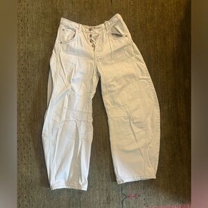Free People Barrel Jeans